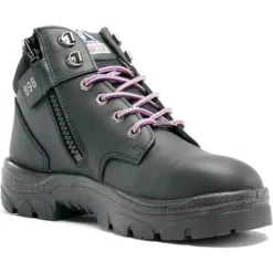 Steel Blue Women's Parkes 3.7" WP Steel Toe Lace Up Work Boot - Black - 812898