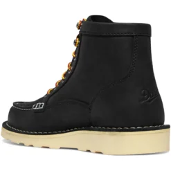 Danner Women's Bull Run 6" Slip Resist Moc Toe Work Boot - Black - 15587 -Strut Boots 15587 M