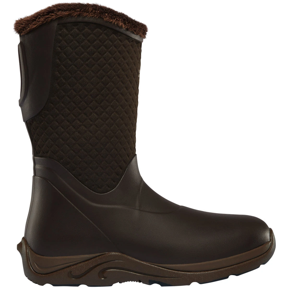 Lacrosse Women's Alpha Cozy 10" Soft Toe WP Rubber Boot - Brown - 656111 1 Lacrosse Women's Alpha Cozy 10" Soft Toe WP Rubber Boot - Brown - 656111