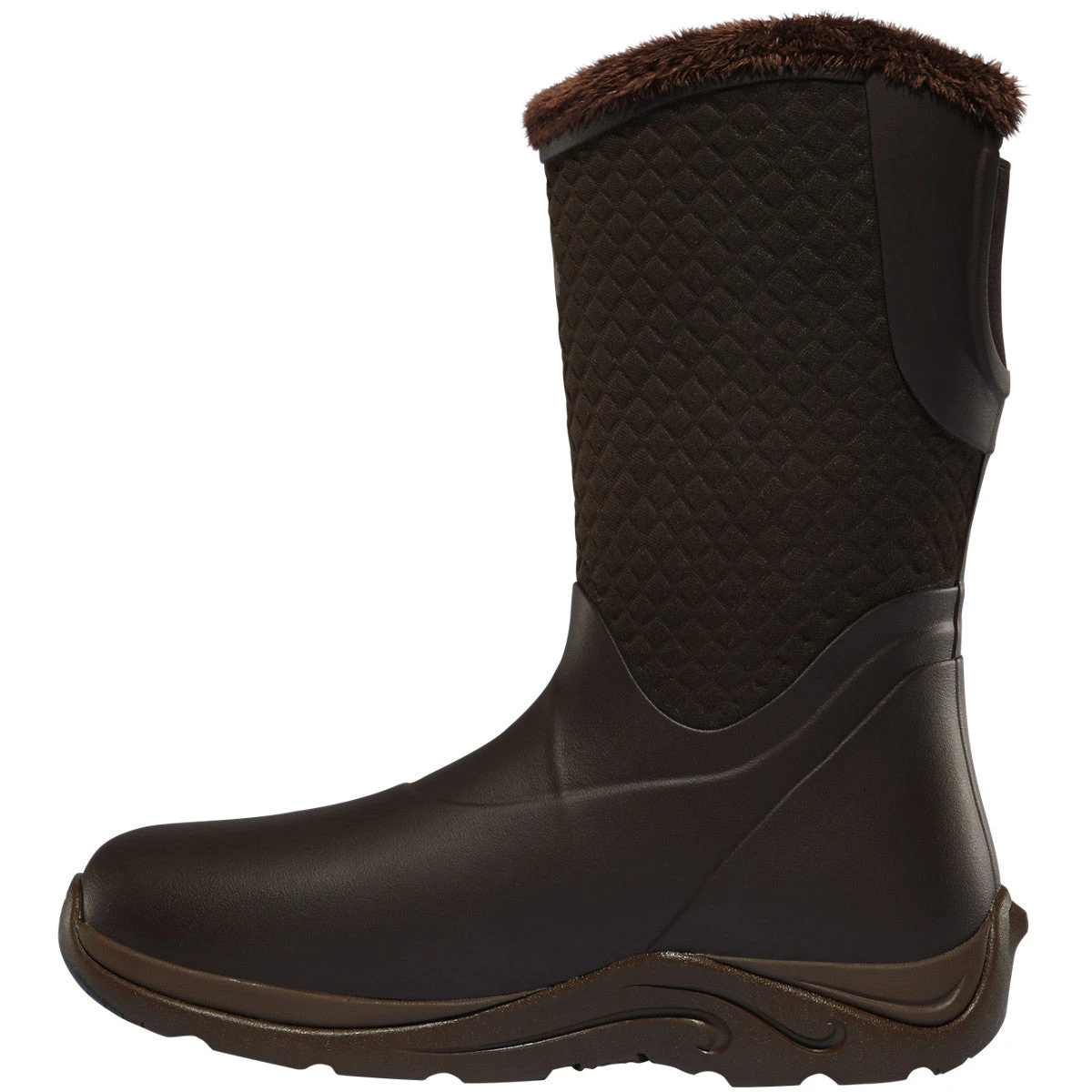 Lacrosse Women's Alpha Cozy 10" Soft Toe WP Rubber Boot - Brown - 656111 2 Lacrosse Women's Alpha Cozy 10" Soft Toe WP Rubber Boot - Brown - 656111 - Image 2