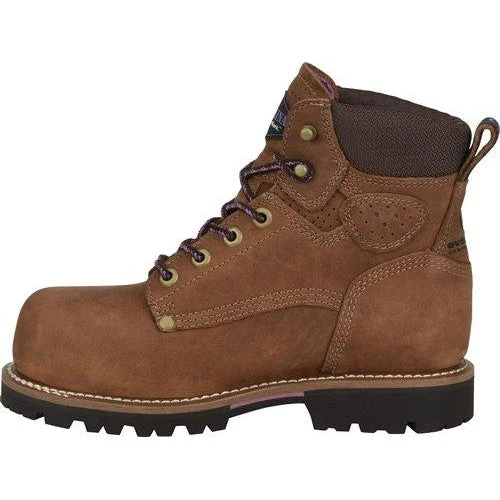 Carolina Women's Parthenon 6" Comp Toe WP Work Boot- Brown - CA1630 4 Carolina Women's Parthenon 6" Comp Toe WP Work Boot- Brown - CA1630 - Image 4