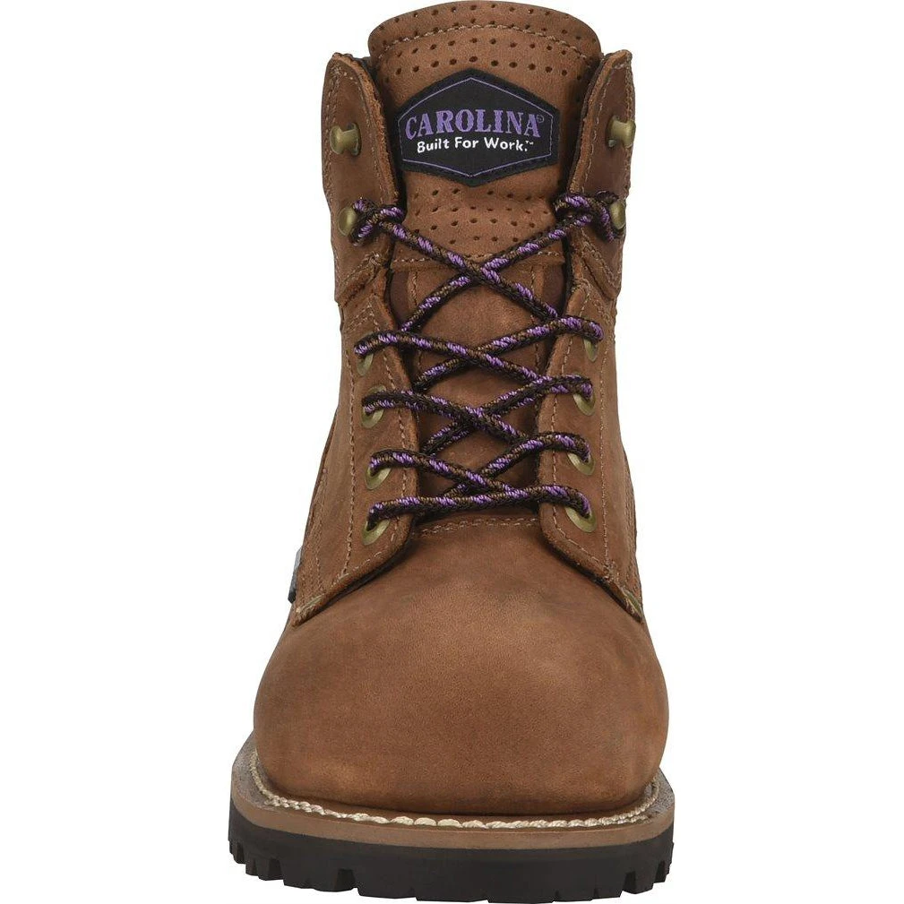 Carolina Women's Parthenon 6" Comp Toe WP Work Boot- Brown - CA1630 6 Carolina Women's Parthenon 6" Comp Toe WP Work Boot- Brown - CA1630 - Image 6
