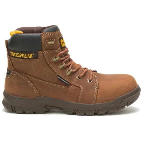 CAT Women's Resorption Waterproof Comp Toe Work Boot - Brown - P91392 2 CAT Women's Resorption Waterproof Comp Toe Work Boot - Brown - P91392 - Image 2