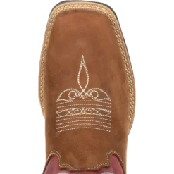 Durango Women's Lady Rebel 10" Sqr Toe Western Boot- Rusty Red- DRD0349 12 Durango Women's Lady Rebel 10" Sqr Toe Western Boot- Rusty Red- DRD0349 -Strut Boots DRD0349 birdseye