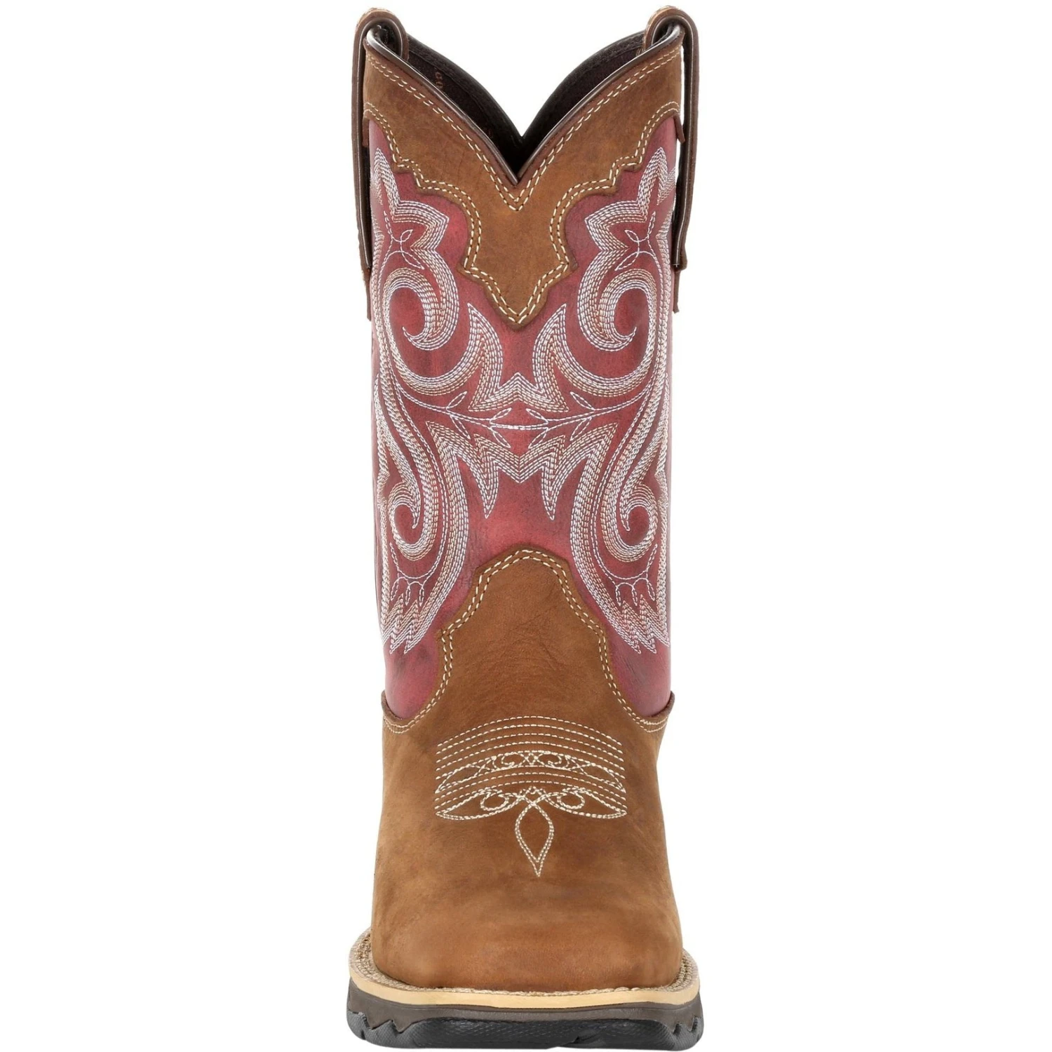 Durango Women's Lady Rebel 10" Sqr Toe Western Boot- Rusty Red- DRD0349 2 Durango Women's Lady Rebel 10" Sqr Toe Western Boot- Rusty Red- DRD0349 - Image 2