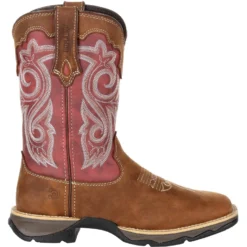Durango Women's Lady Rebel 10" Sqr Toe Western Boot- Rusty Red- DRD0349 11 Durango Women's Lady Rebel 10" Sqr Toe Western Boot- Rusty Red- DRD0349 -Strut Boots DRD0349 profile