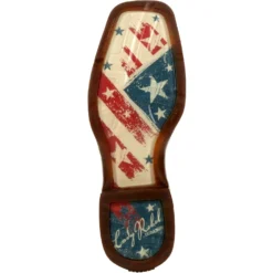 Durango Women's Lady Rebel Distressed Flag 11" Square Toe Western Boot DRD0394 -Strut Boots DRD0394 outsole