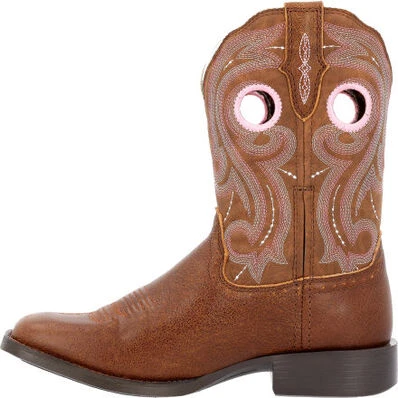 Durango Women's Westward 10" Square Toe Western Work Boot -Brown- DRD0445 3 Durango Women's Westward 10" Square Toe Western Work Boot -Brown- DRD0445 - Image 3