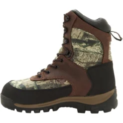 Rocky Men's Core 8" WP 800G Thinsulate Hunt Boot - Brown - FQ0004755 -Strut Boots FQ0004755 instep profile