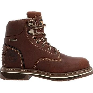 Georgia Women's Amp Lt Edge 6" WP Alloy Toe Work Boot -Brown- GB00515 2 Georgia Women's Amp Lt Edge 6" WP Alloy Toe Work Boot -Brown- GB00515 - Image 2