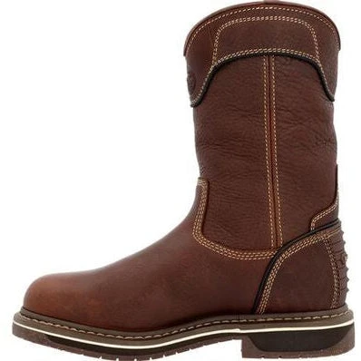 Georgia Women's Amp Lt Edge 10" WP Pull On Work Boot -Brown- GB00516 3 Georgia Women's Amp Lt Edge 10" WP Pull On Work Boot -Brown- GB00516 - Image 3