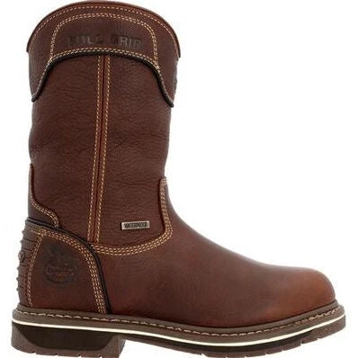Georgia Women's Amp Lt Edge 10" WP Pull On Work Boot -Brown- GB00516 2 Georgia Women's Amp Lt Edge 10" WP Pull On Work Boot -Brown- GB00516 - Image 2