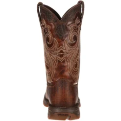 Durango Women's Lady Rebel 10" Steel Toe Western Boot - Brown - RD3315 -Strut Boots RD3315 back