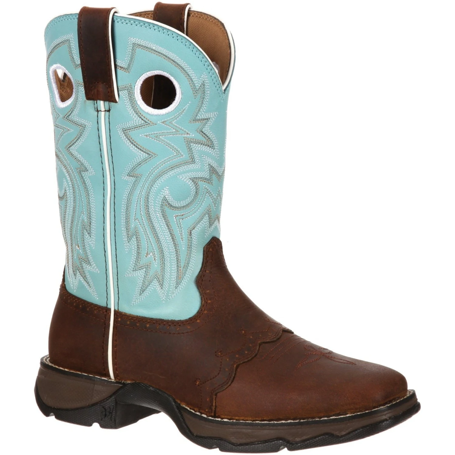 Durango Women's Lady Rebel Square Toe Western Boot - Brown - RD3471 1 Durango Women's Lady Rebel Square Toe Western Boot - Brown - RD3471