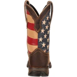 Durango Women's Lady Rebel Patriotic 10" Square Toe Western Flag Boot RD4414 -Strut Boots RD4414 back