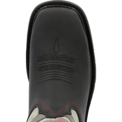 Rocky Women's Red Line 10" Square Toe Western Work Boot Black- RKD0089 12 Rocky Women's Red Line 10" Square Toe Western Work Boot Black- RKD0089 -Strut Boots RKD0089 birdseye