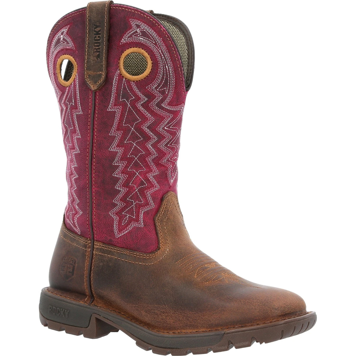 Rocky Women's Legacy 32 11" Square Toe Western Boot - Brown - RKW0357 1 Rocky Women's Legacy 32 11" Square Toe Western Boot - Brown - RKW0357