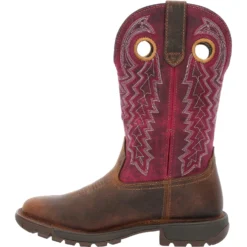 Rocky Women's Legacy 32 11" Square Toe Western Boot - Brown - RKW0357 10 Rocky Women's Legacy 32 11" Square Toe Western Boot - Brown - RKW0357 -Strut Boots RKW0357 instep profile