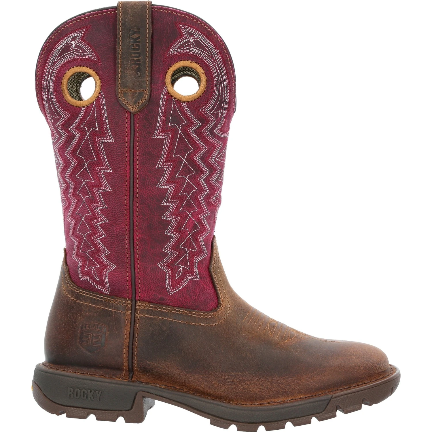 Rocky Women's Legacy 32 11" Square Toe Western Boot - Brown - RKW0357 2 Rocky Women's Legacy 32 11" Square Toe Western Boot - Brown - RKW0357 - Image 2