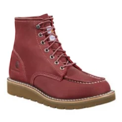 Strut Boots 56 Carhartt Women's Lightweight 6" Wedge Work Boot - Burgundy - FW6023-W