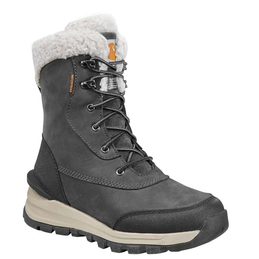 Carhartt Women's Pellston 8" WP Winter Work Boot - Charcoal - FH8029-W 1 Carhartt Women's Pellston 8" WP Winter Work Boot - Charcoal - FH8029-W