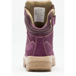 Steel Blue Women's Southern Cross Side Zip Steel Toe Work Boot - Purple - 892861 -Strut Boots sc 4