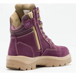 Steel Blue Women's Southern Cross Side Zip Steel Toe Work Boot - Purple - 892861 -Strut Boots sc 5